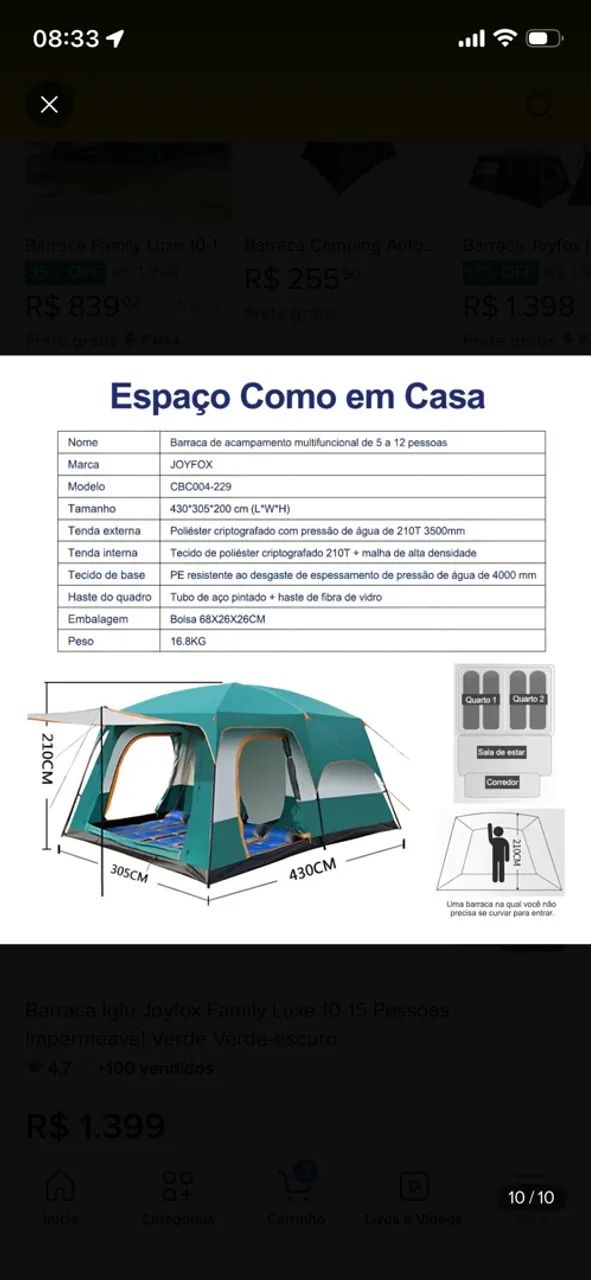 Barraca JoyFox nunca usada - Foto 5