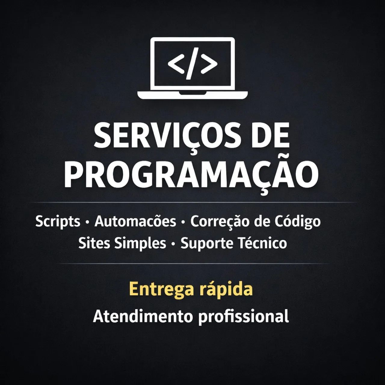 Serviços de Programação - Scripts, Automações e Sites Simples 