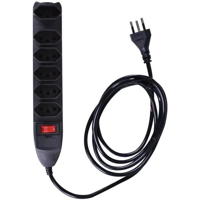 Filtro de Linha 6 Tomadas Bivolt Preto - Elgin - Foto 2