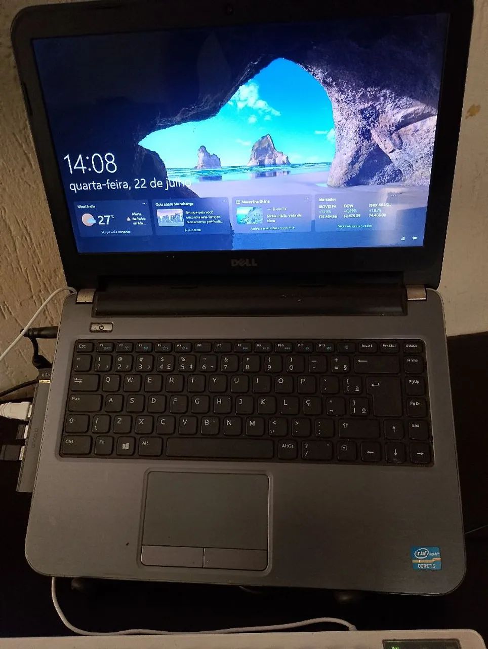 Notebook Dell Inspiron bateria nova SSD excelente computador  - Foto 3