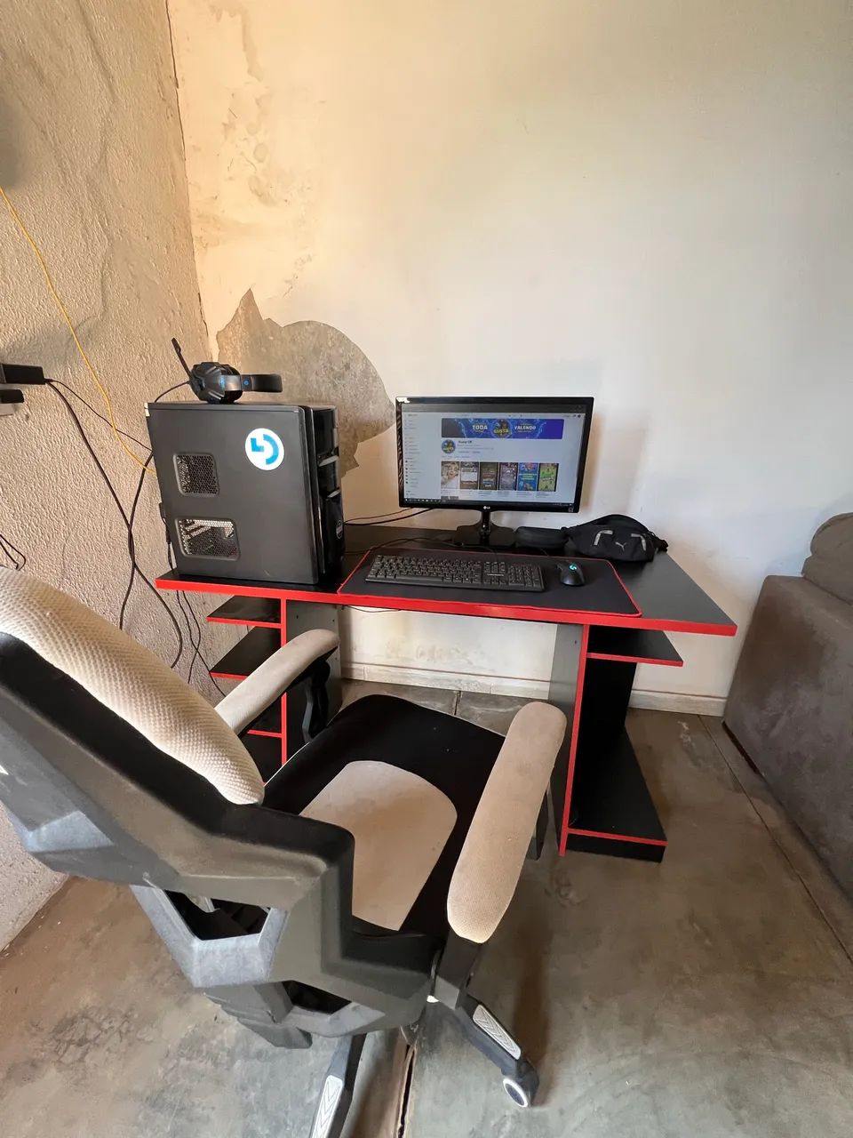 Kit gamer Pc mesa periféricos 