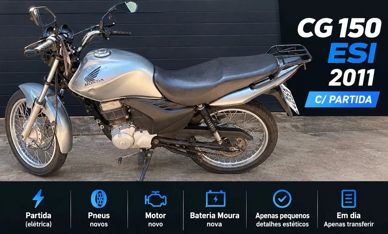 CG 150 ESI 2011 C/ PARTIDA ABAIXO DA FIPE