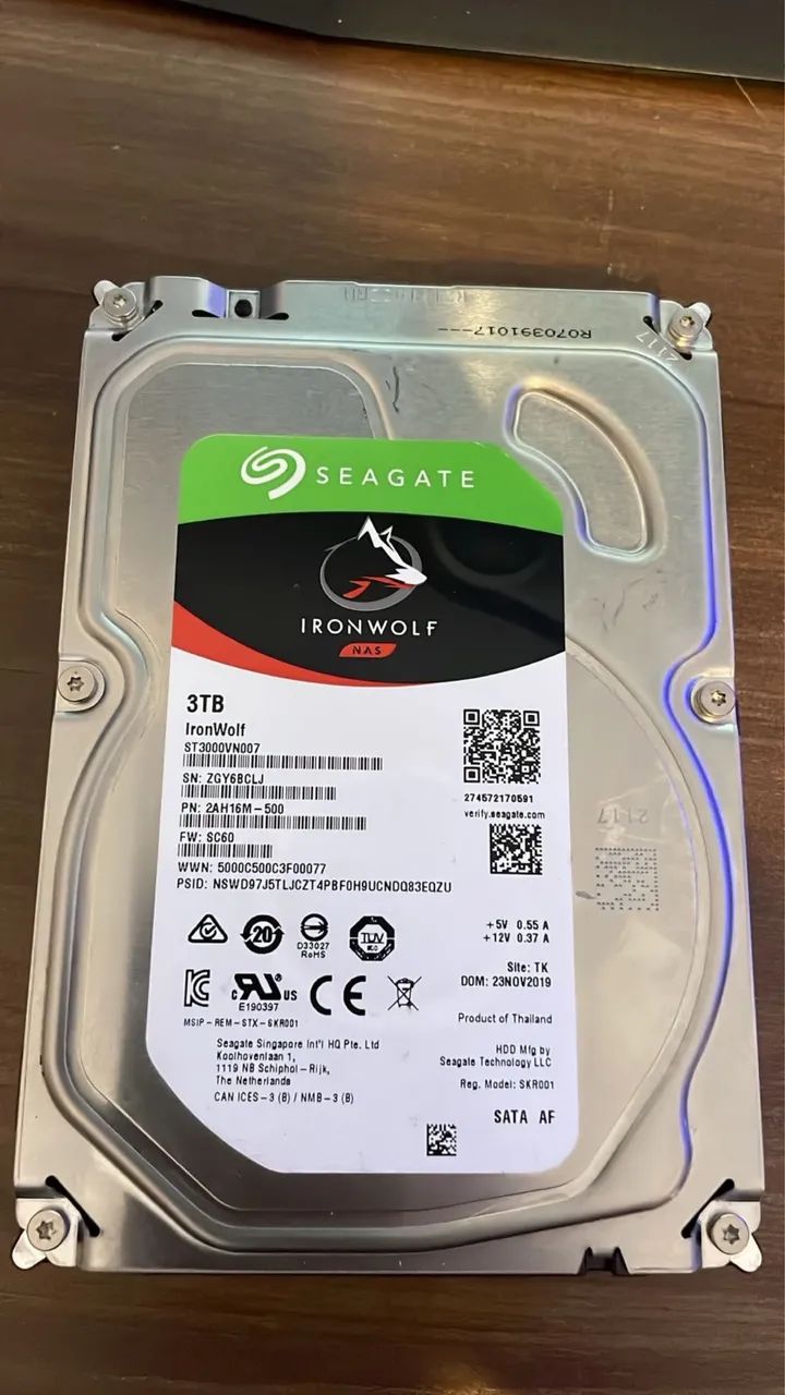 HD 3TB SEAGATE PC/SERVE/DVR