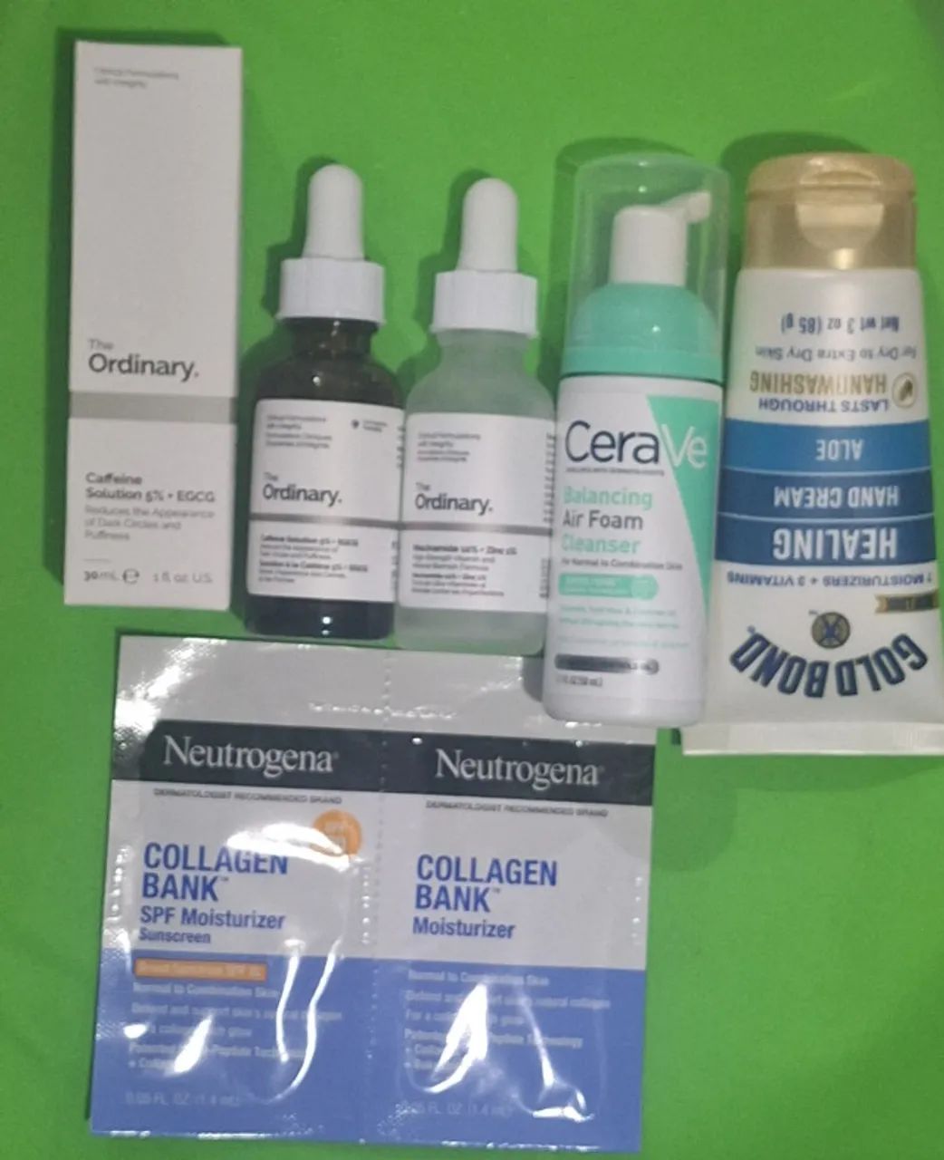cremes Caffeine,Niacinamido e The Ordinary kit beleza importado ultimo estoque