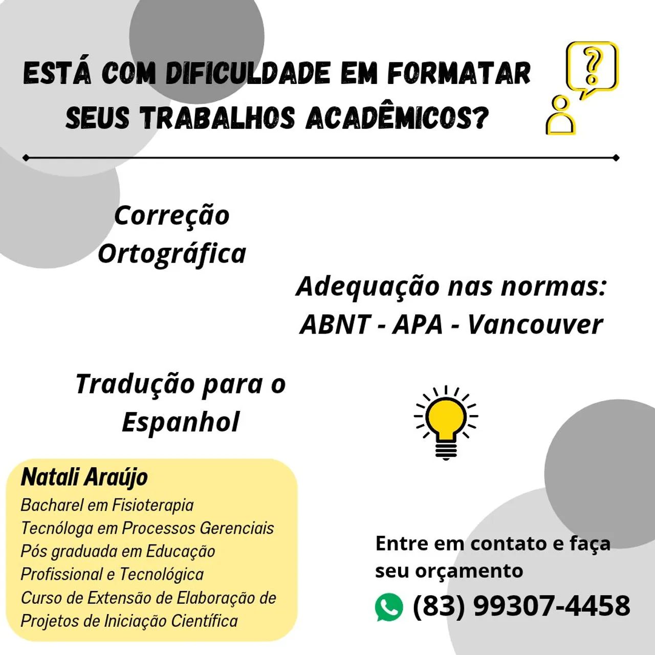 Formatação de trabalhos acadêmicos