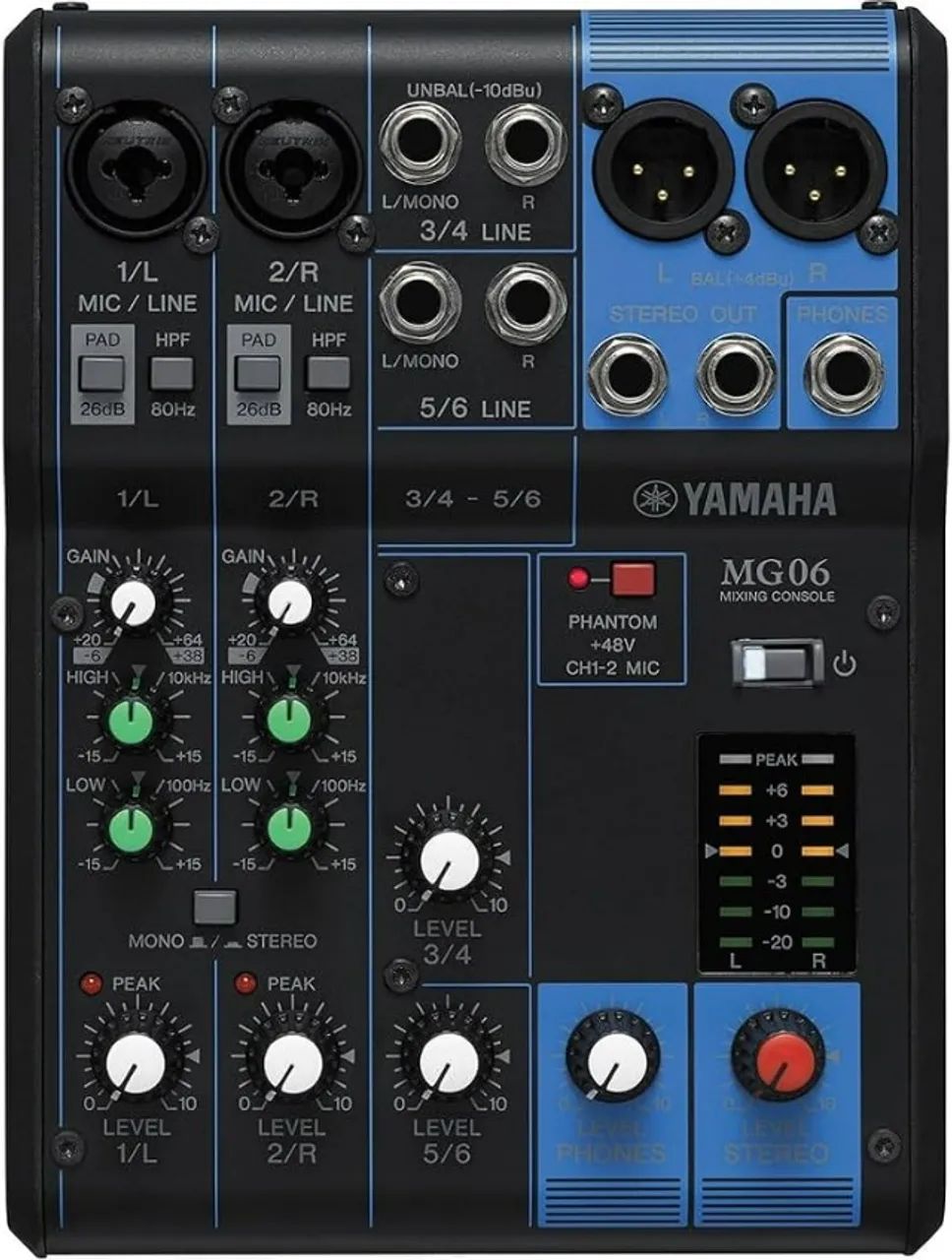 Mesa de Som Yamaha MG06 - Foto 3