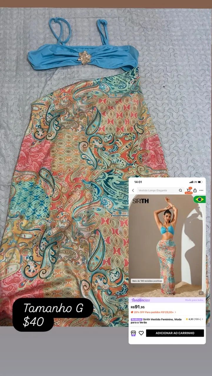 Roupa feminina vestido  - Foto 4