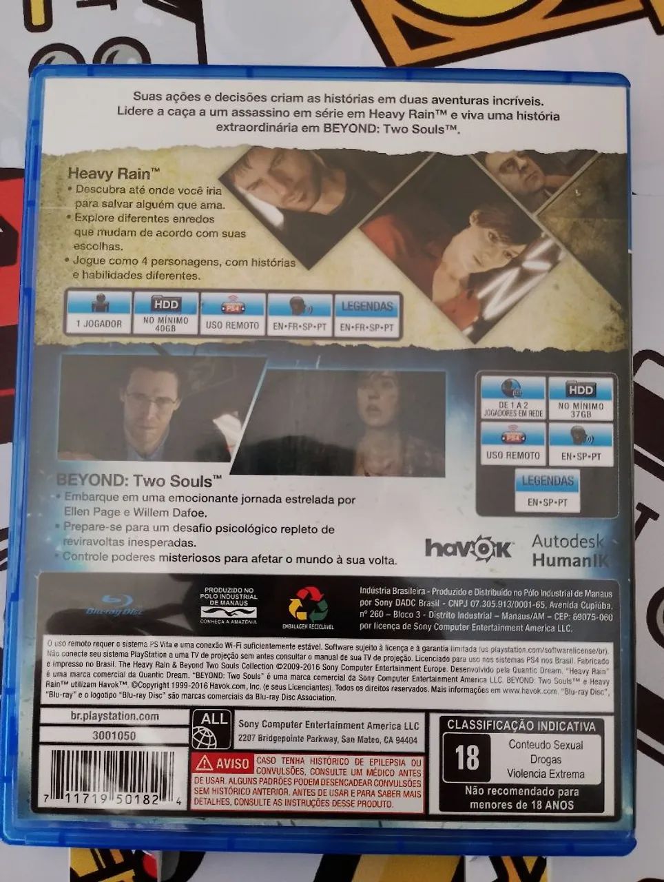 Heavy Rain e Beyond PS4 Collection faço Olx pay  - Foto 2