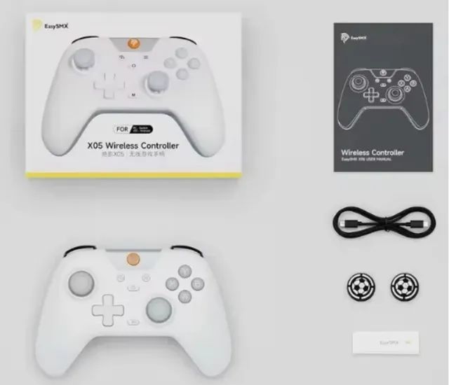 Controle Wireless EasySMX X05 Hall Effect RGB Bluetooth para PC/Celular/Switch Lacrado! - Foto 6