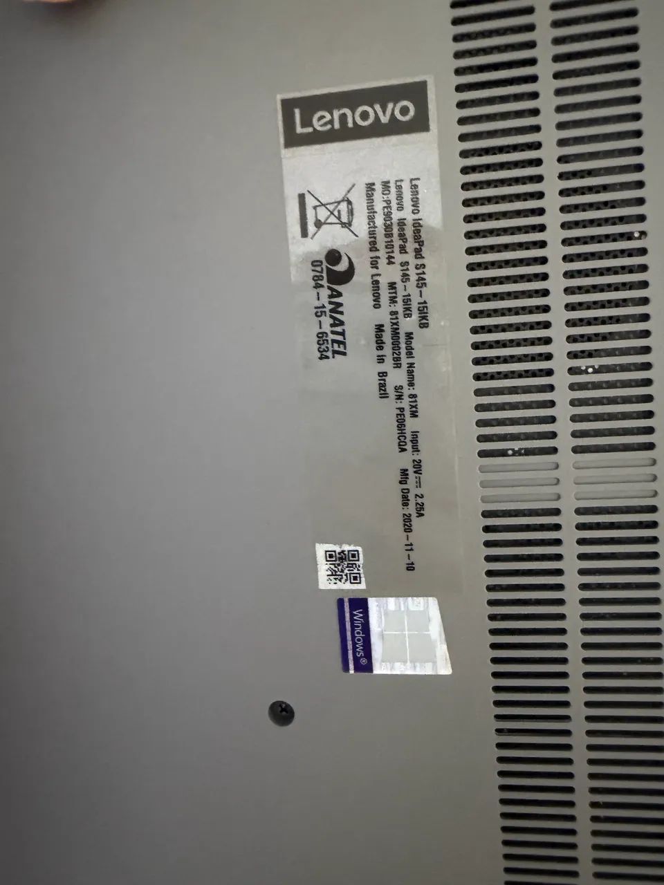 Notebook Lenovo IdeaPad S145 i3 8ª Geração | SSD | [X]GB RAM | 15,6" - Foto 4