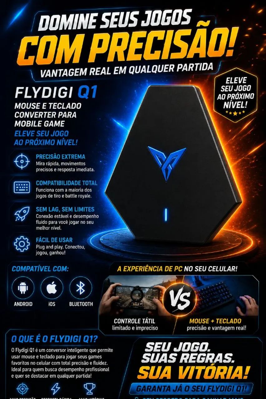 ? FLYDIGI Q1 - Transforme seu Celular em um Console! ?