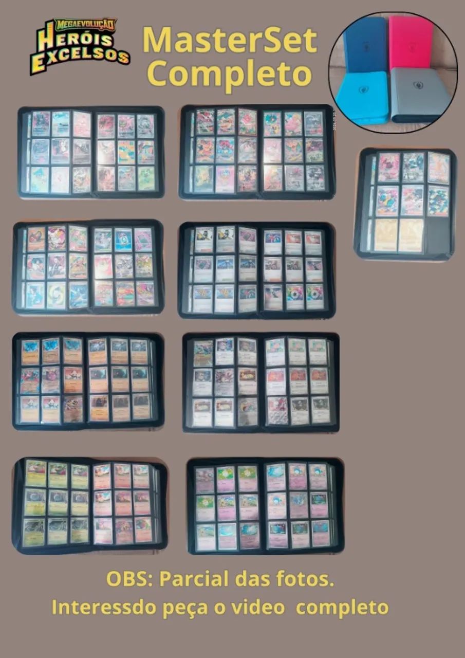 4 Master Sets Pokémon à venda ? coleção completa - Foto 2