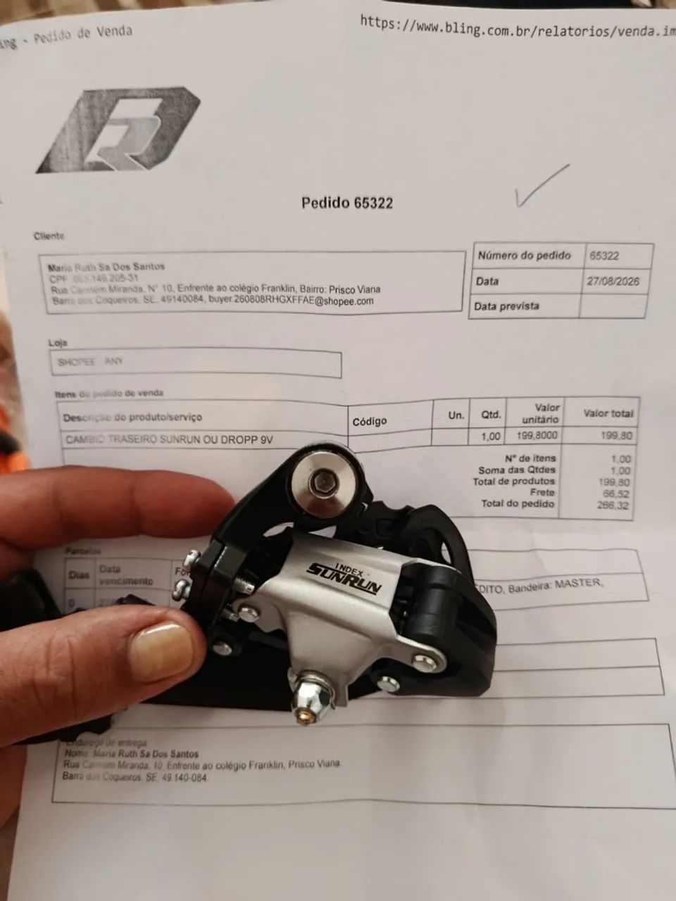 Vendo peças de bicicleta novas