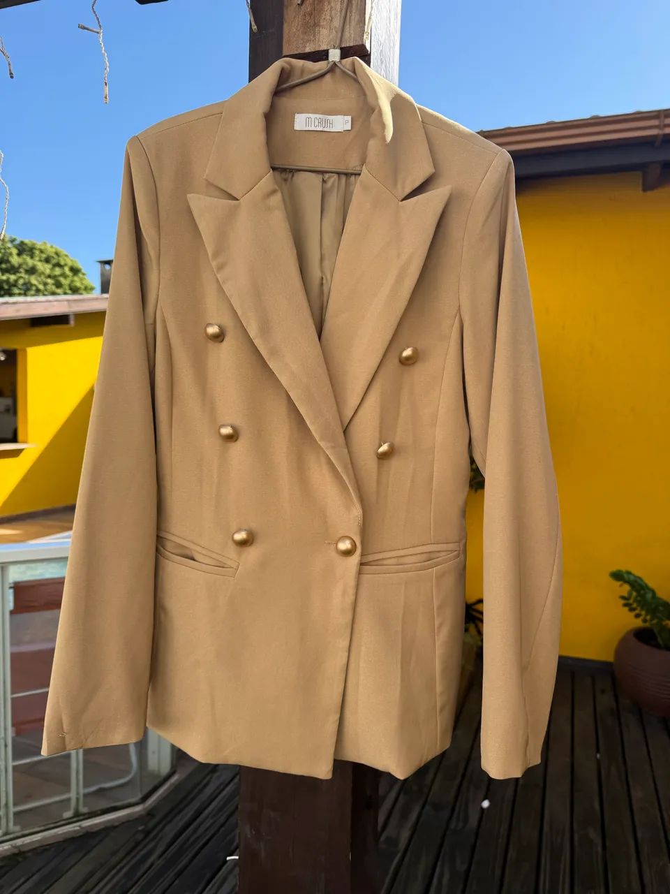 Blazer Bege escuro  - Foto 3