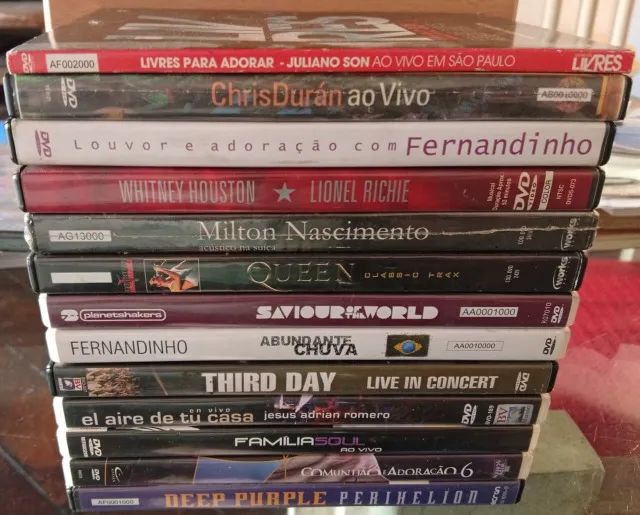 Lote Com 18 DVDs E CDs - Shows, Música Gospel E Filmes Religiosos - Foto 2