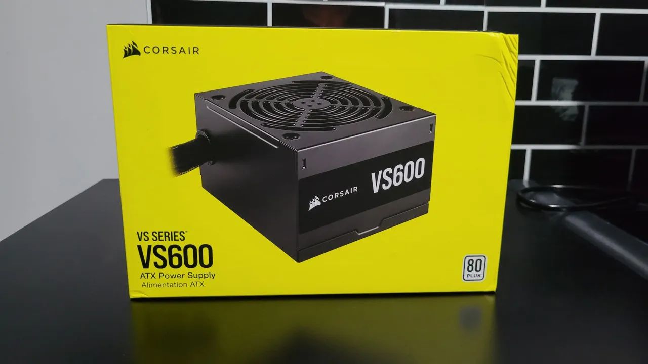 Fonte corsair vs600w 80 plus