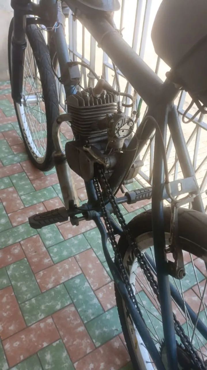 Bicicleta Motorizada Semi-Nova 80 cc - Foto 2