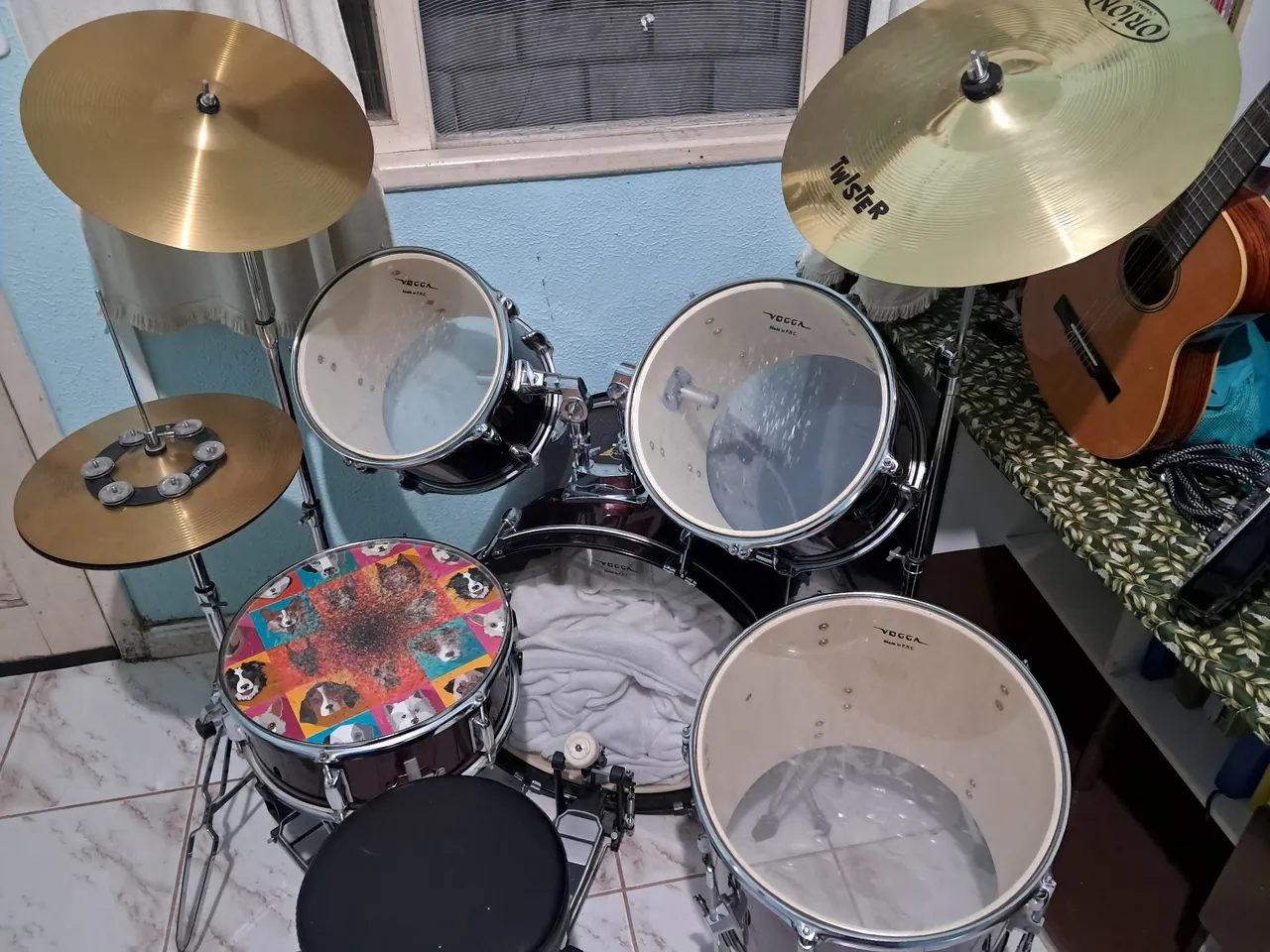 Bateria Odery Privilege completa com pratos - Instrumentos