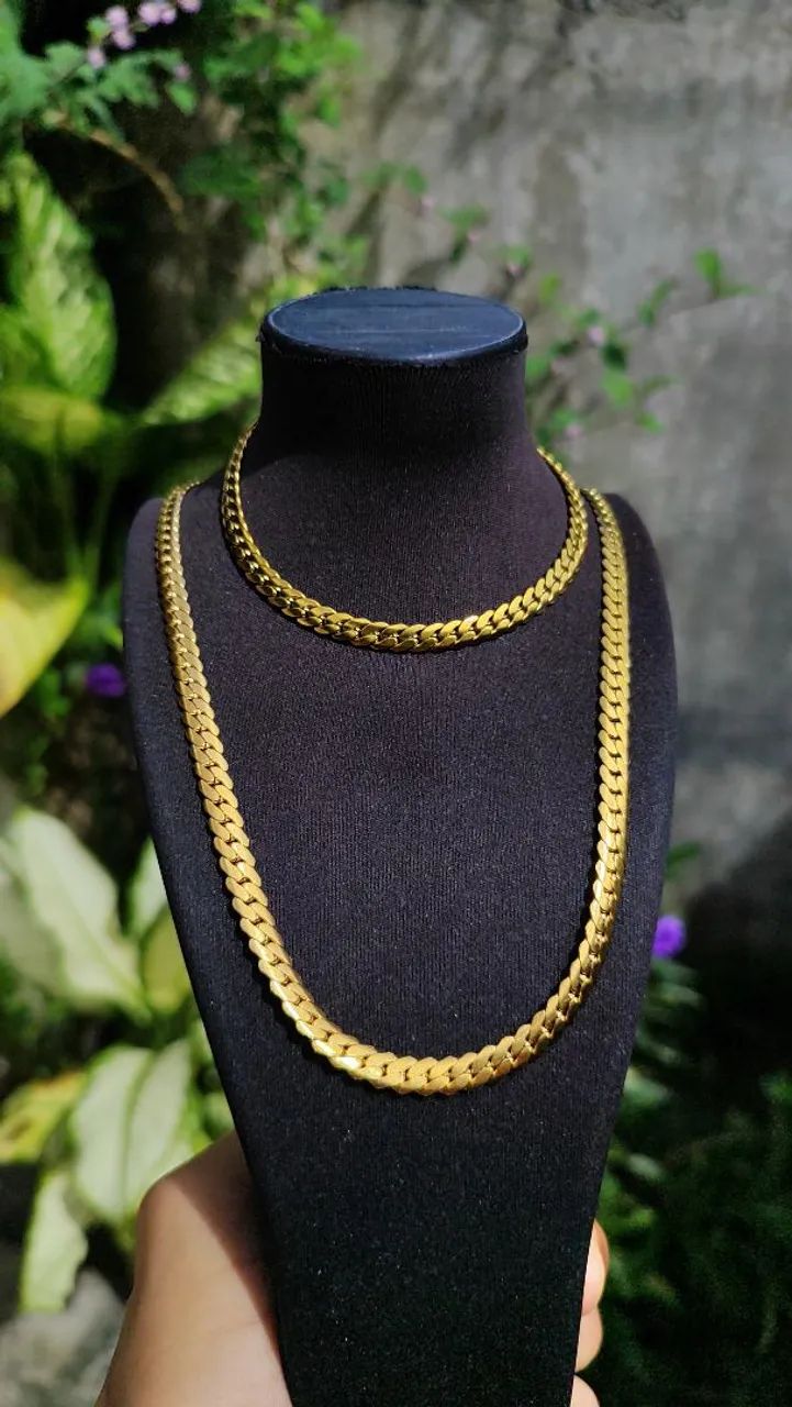 Conjunto feminino gargantilha e pulseira em Aço Inoxidável  - Foto 3