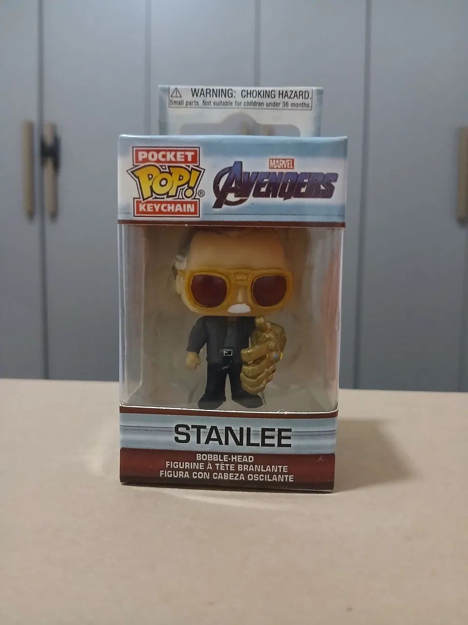 Boneco Stan Lee da Marvel (Funko Chaveiro)