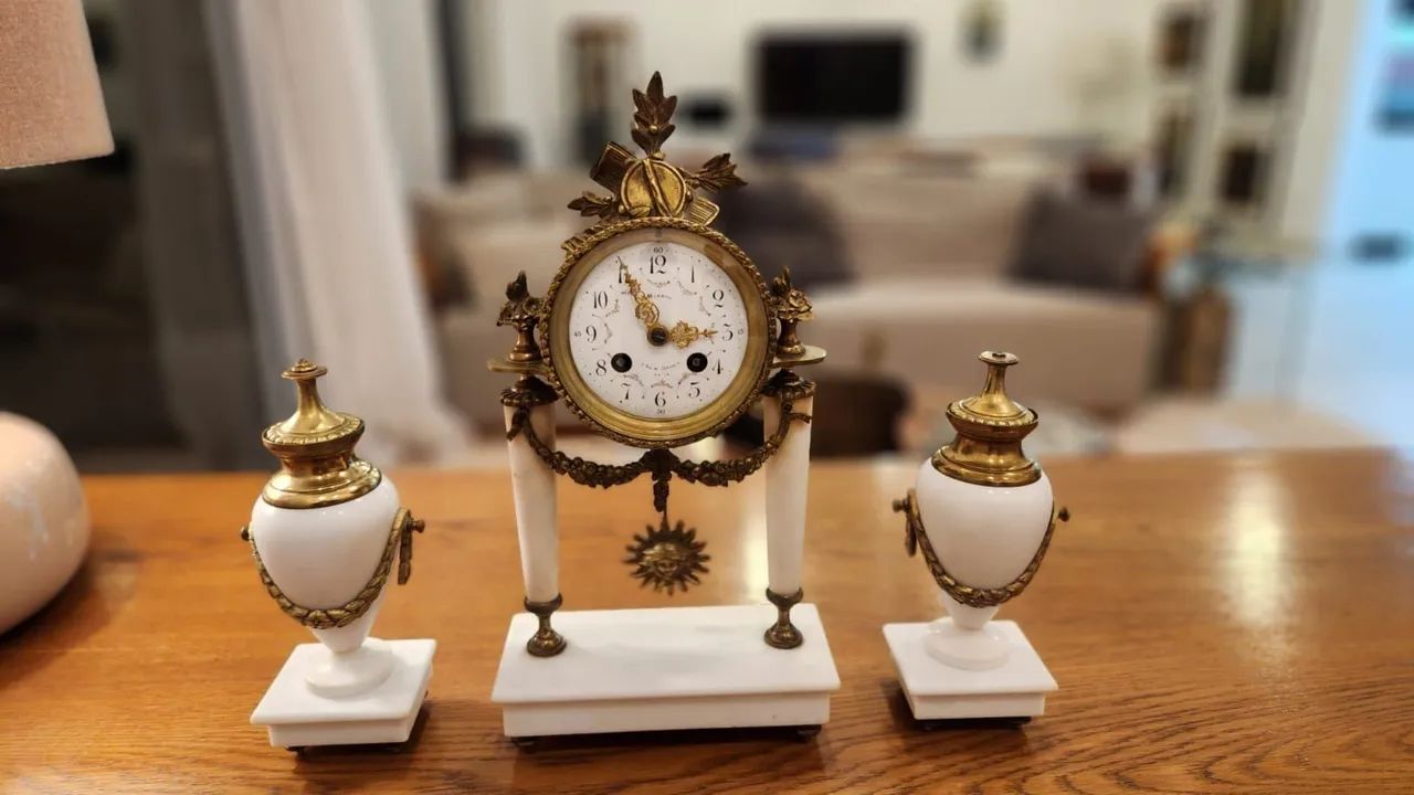 Relógio de mesa francês ( funcionando) - Foto 2