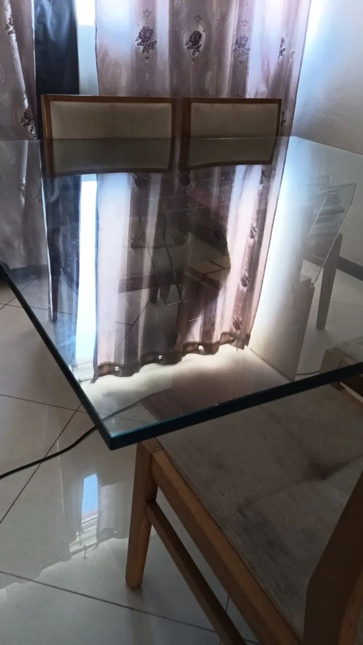 Mesa de vidro 1,50X1,50 - Foto 2