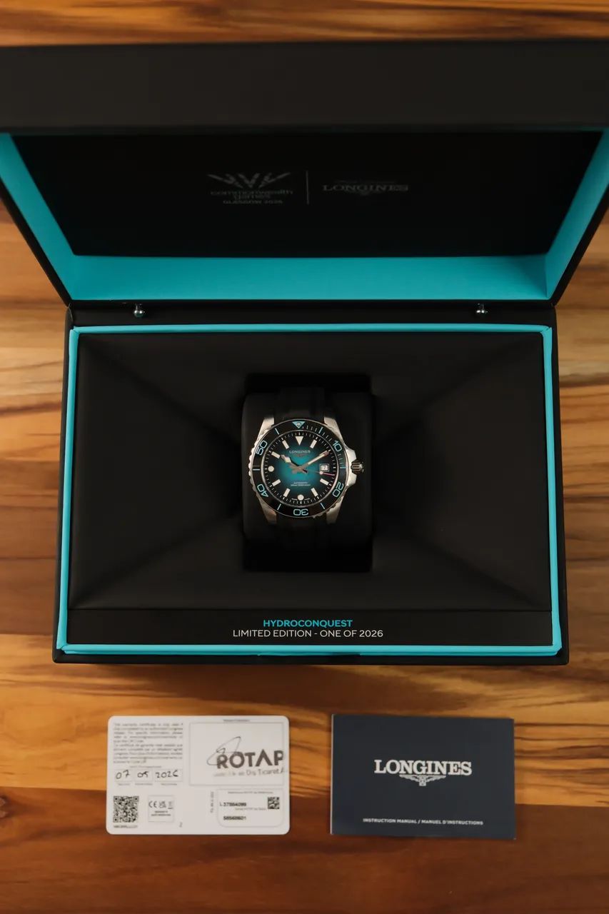 Longines HydroConquest 2026 Commonwealth Games Limited Edition Automático Azul 41mm - Foto 3