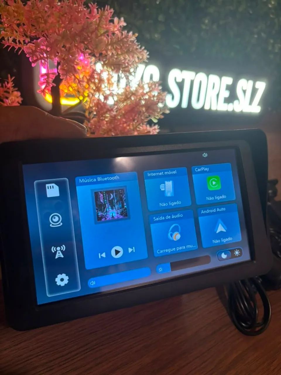 Central Multimídia 7" CarPlay Android Auto Sem Fio Universal Bluetooth - Foto 3
