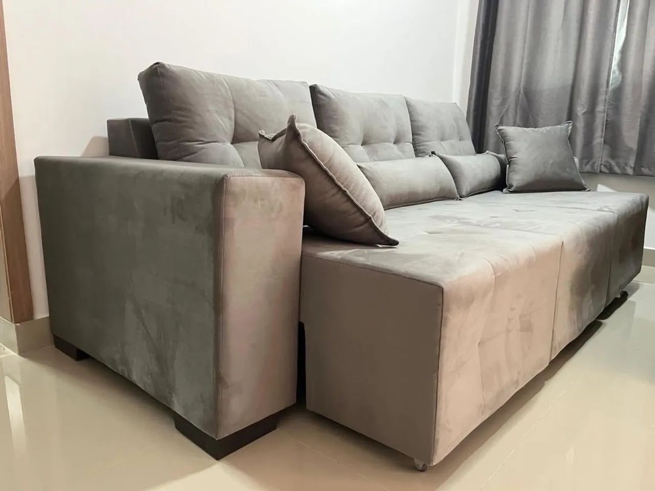 Últimas unidades! Sofá retrátil modelo 3 lugares  - Foto 2