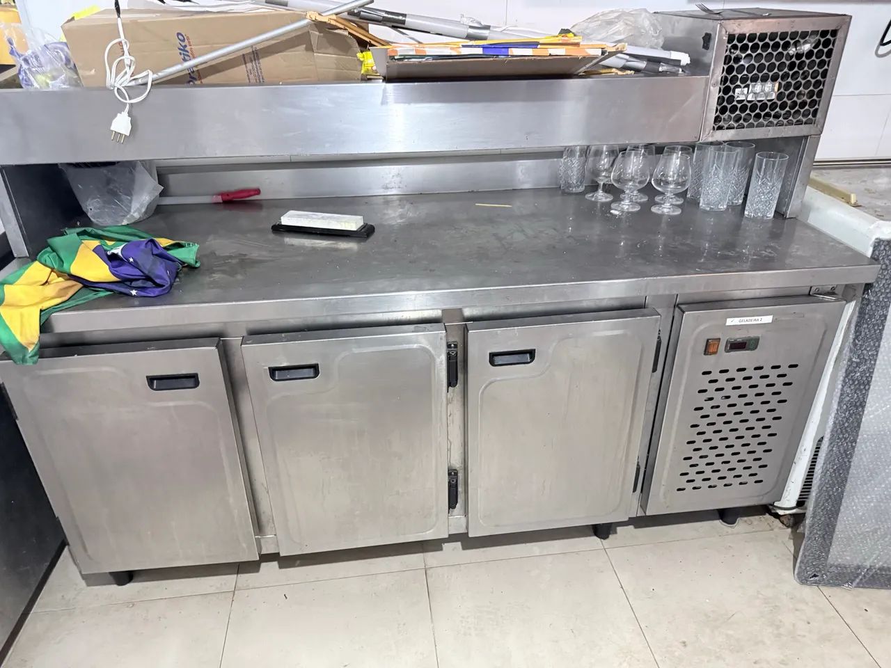 Balcão refrigerado com condimentadora resfriada  - Foto 2