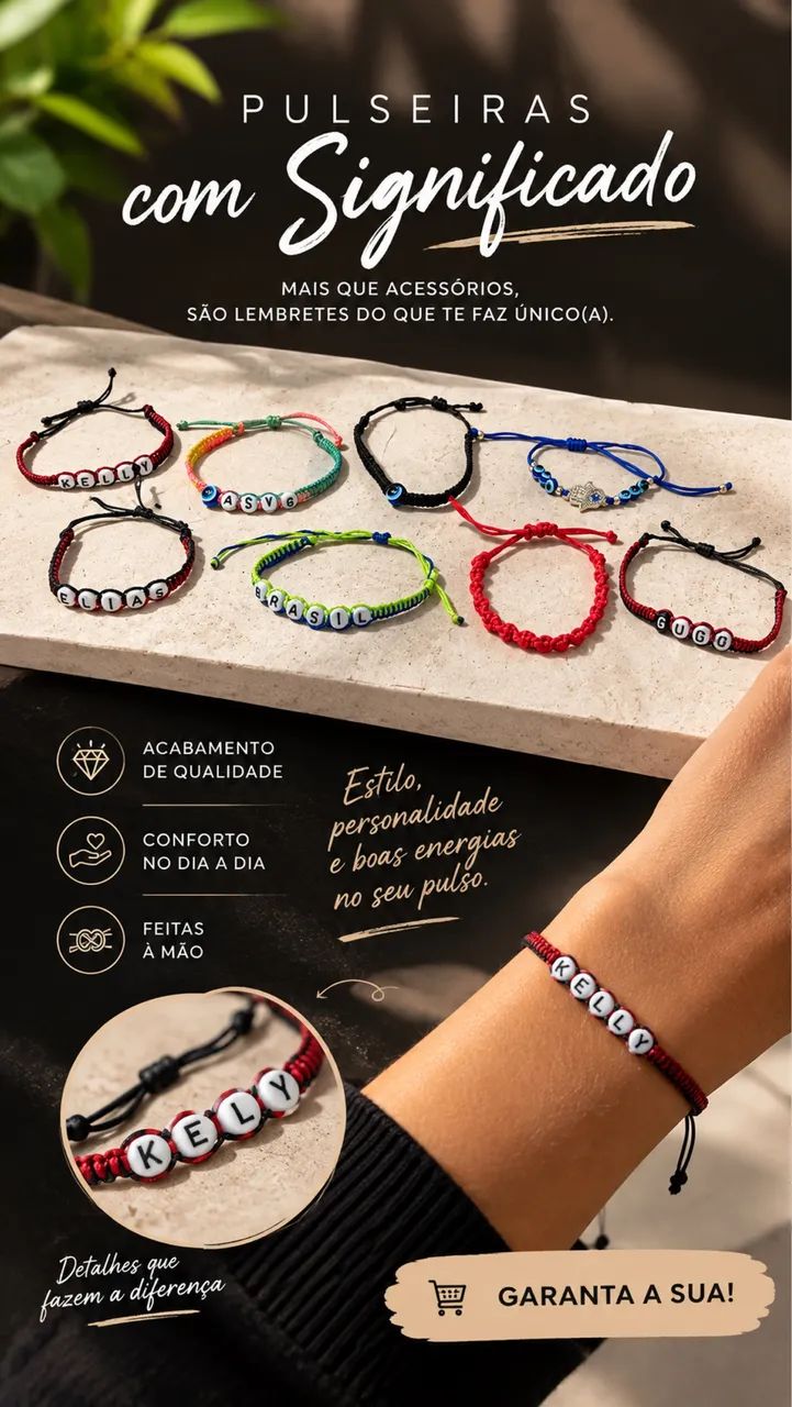 Pulseira de Macrame  - Foto 2