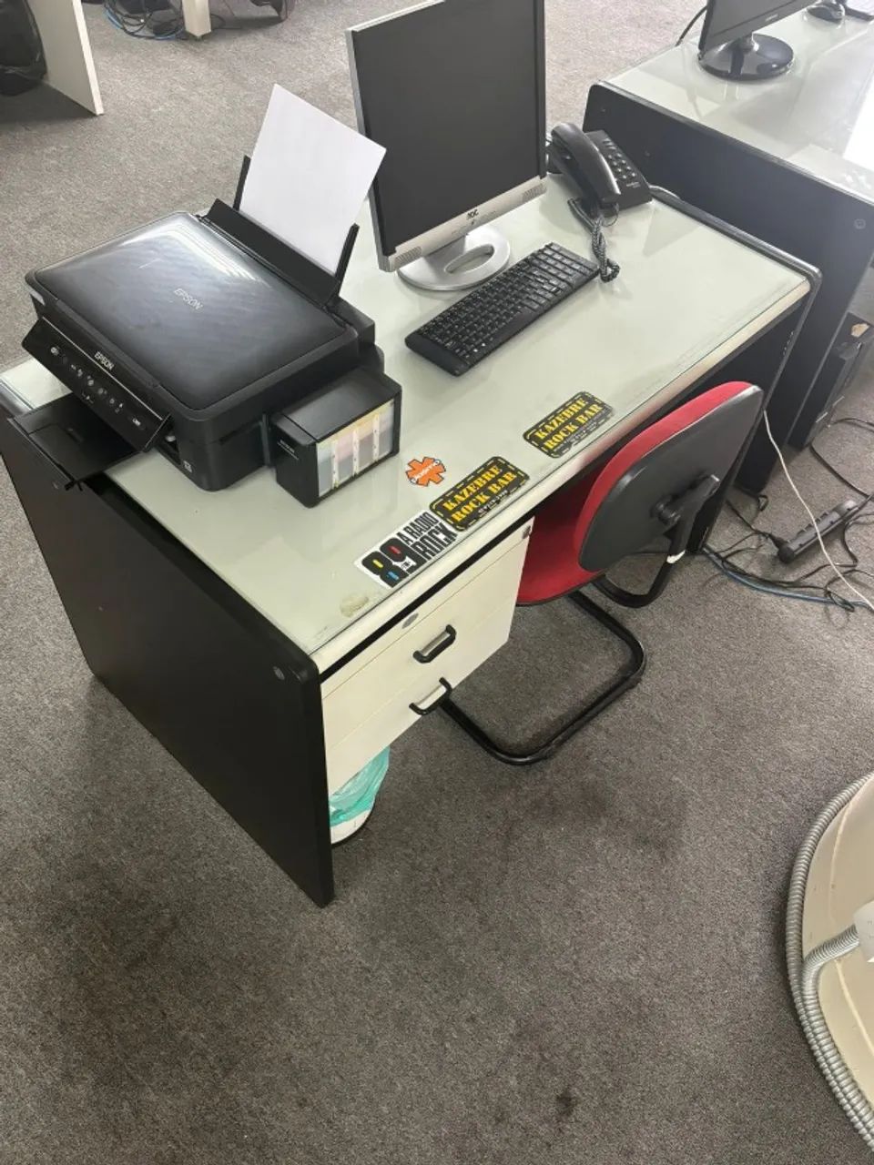 2 Mesas Retangulares para Escritório - Foto 2