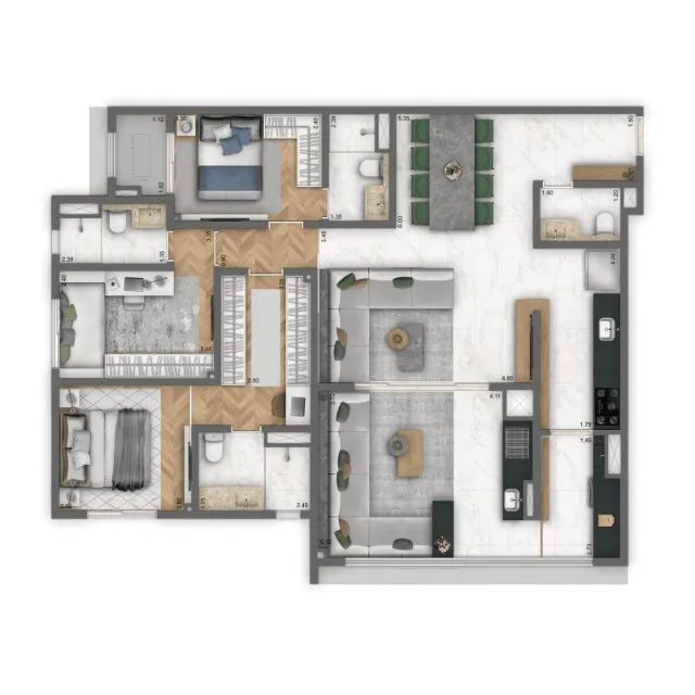 apartamento NOVO 3 suites venda Mooca - Foto 2
