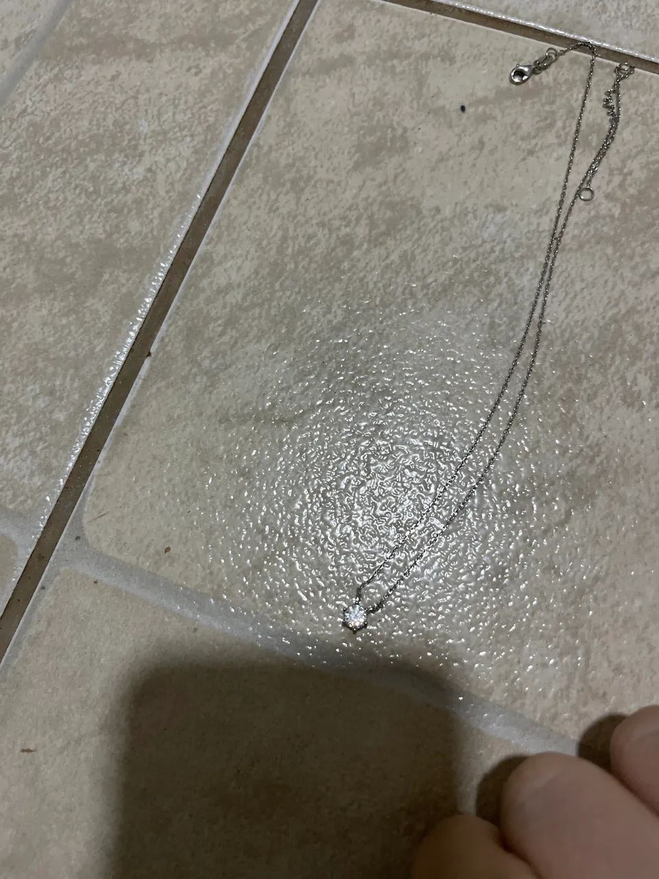 Colar prata 925 com pedra moissanite