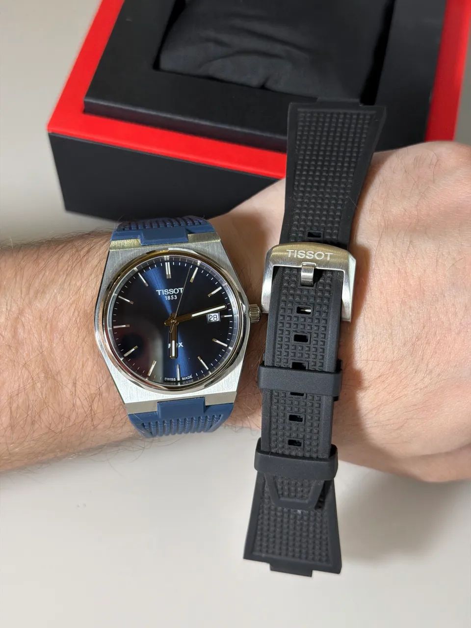 Relógio Tissot Prx 40mm Quartz + pulseira extra 