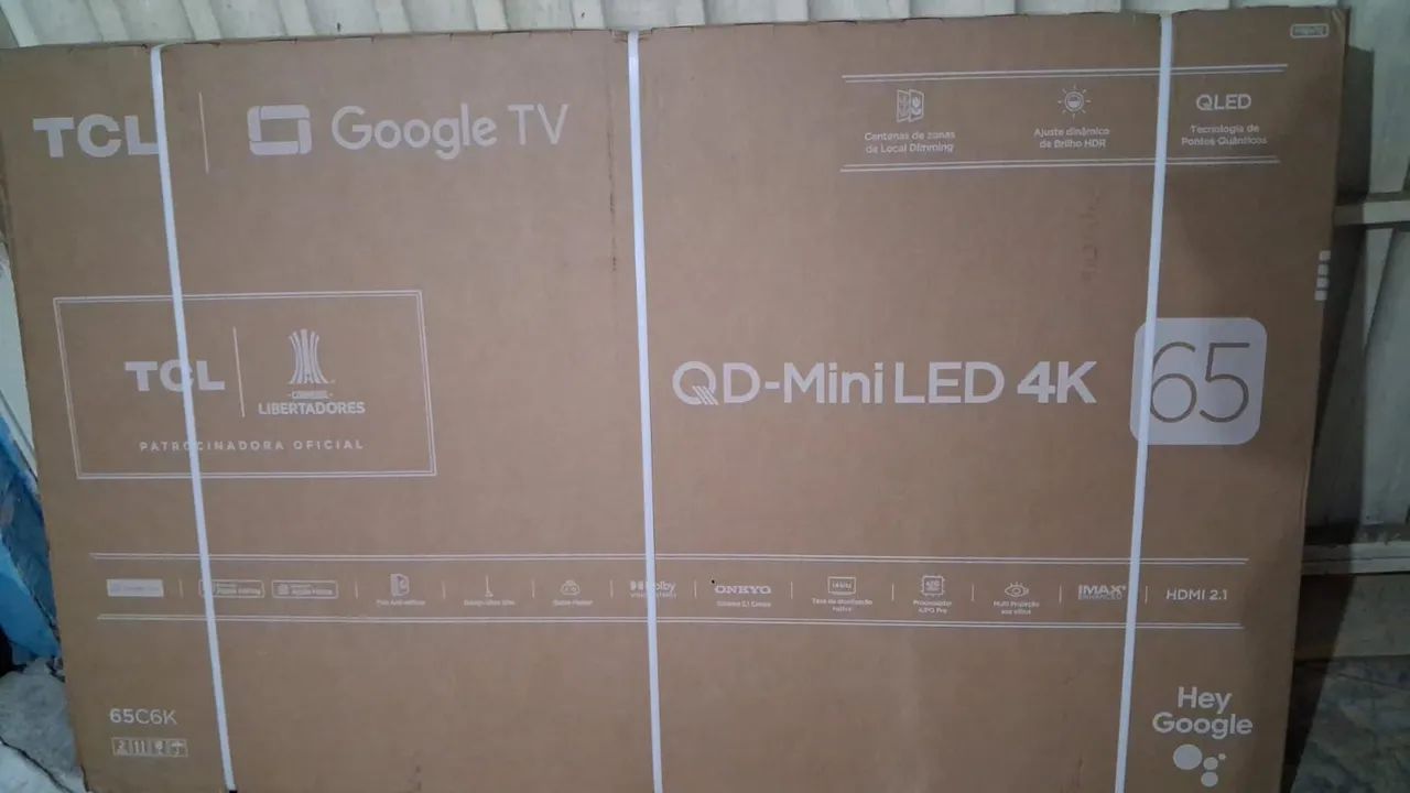 Tv 65 polegadas na caixa TCL 