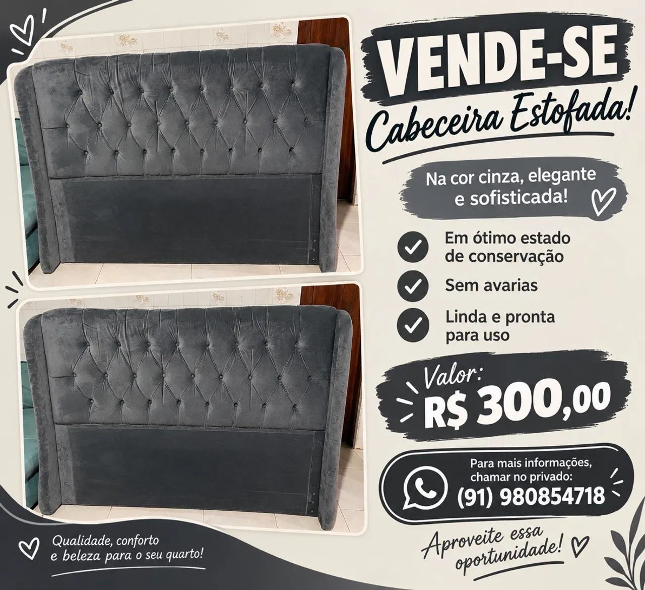 Vende-se cabeceira
