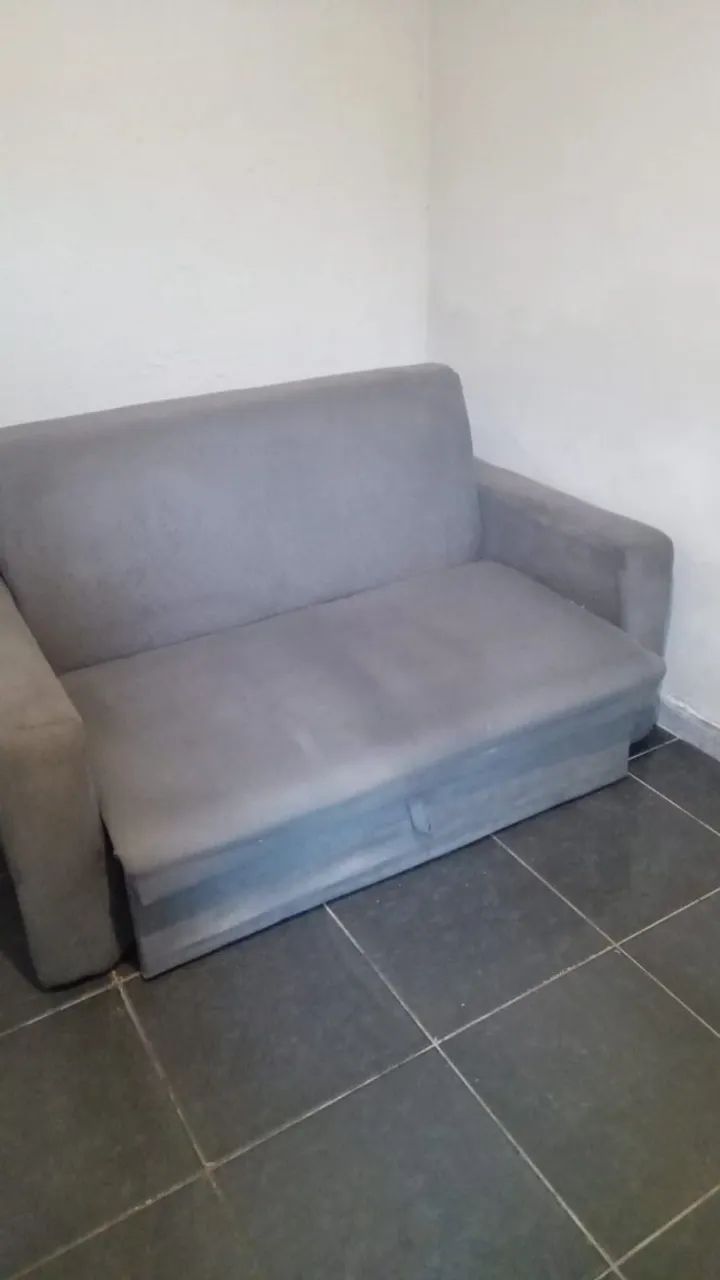 Sofá cama casal com baú