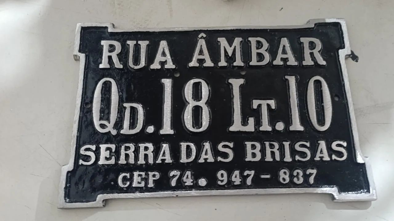 Placas de endereço no alumínio . - Foto 2