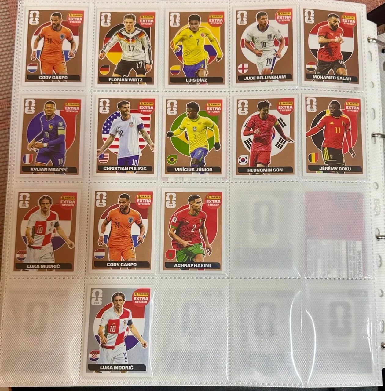 Kit com 33 legends no sleeve Lilas/Bronze/Prata copa 2026 - Foto 2