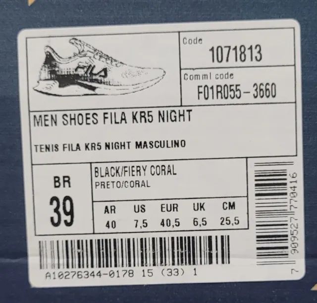 Tênis Fila KR5 - Nº 39 - Pouquíssimo Uso - Foto 3