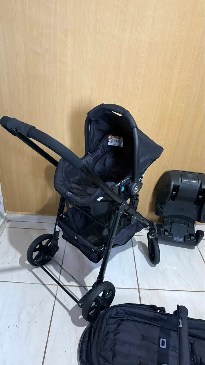 Kit carrinho e bebê conforto galzerano  - Foto 2