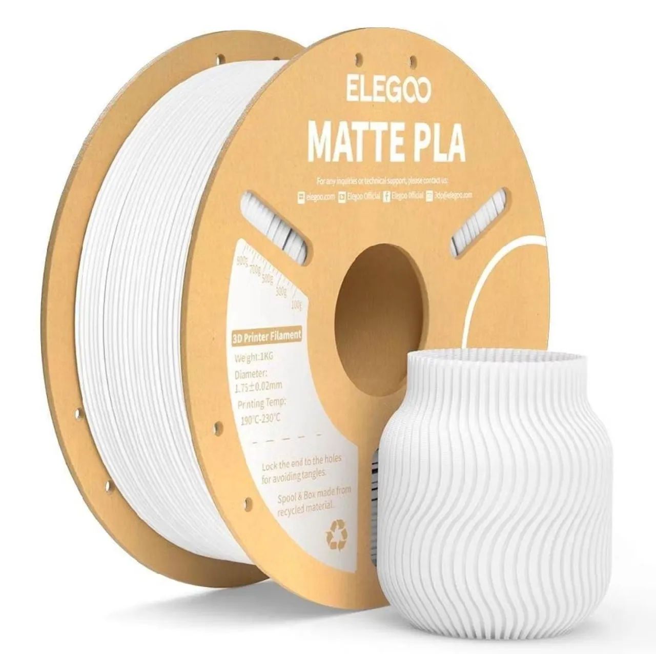 Filamento 3d elegoo Matte pla  - Foto 5