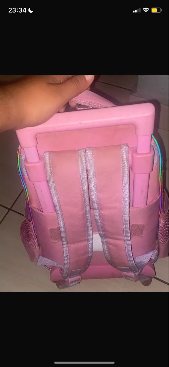 Mochila escola unicórnio menina 