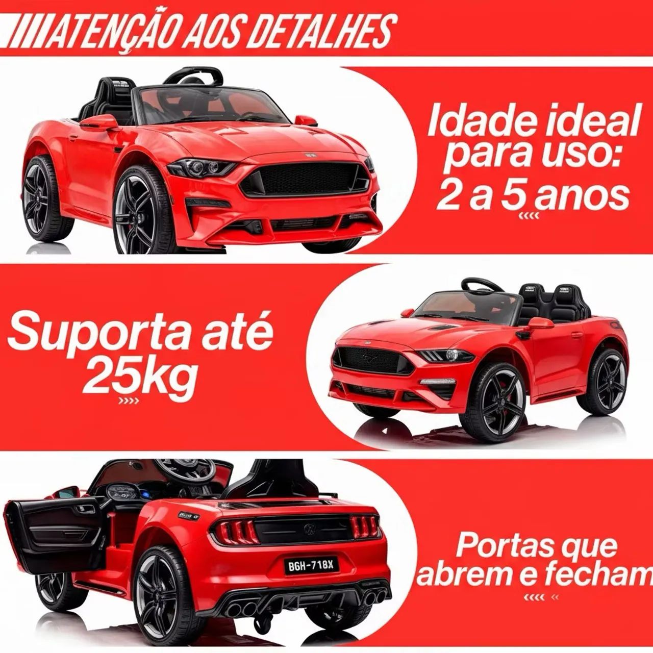 Carro elétrico infantil