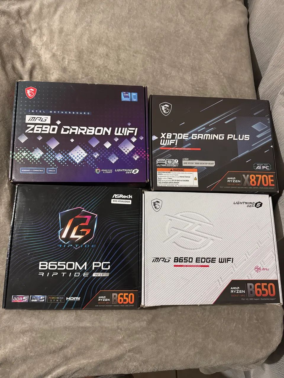 Placa mães topo de linha am5 e intel z690, x870 e b650