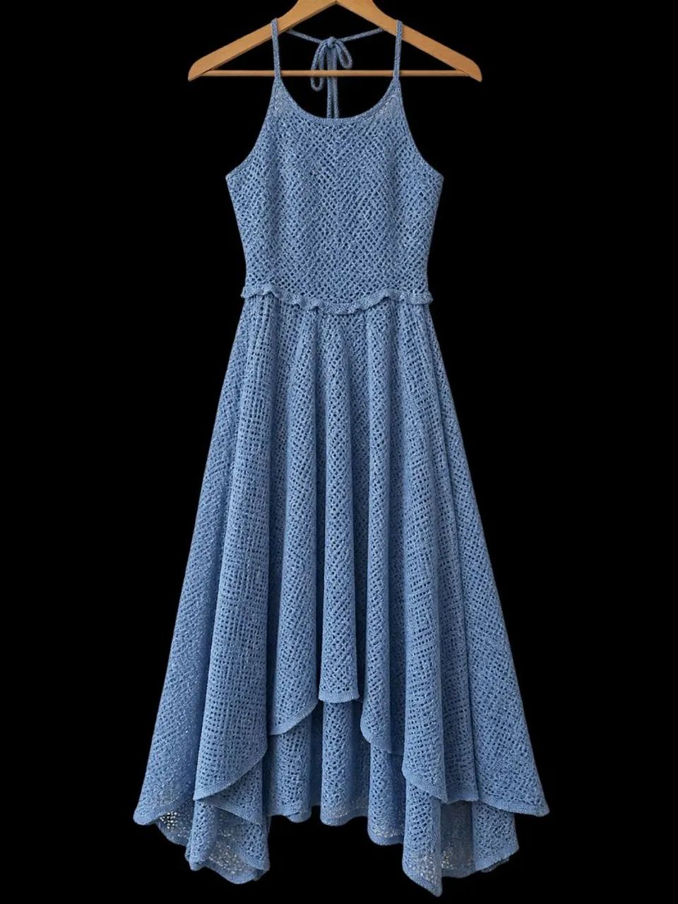 Vestido de crochê 