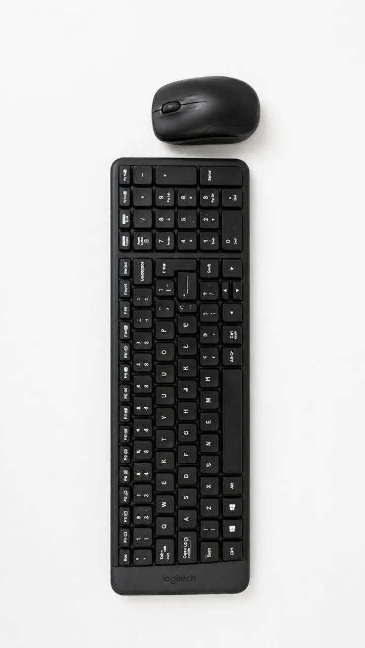 Teclado e mouse logitech sem fio