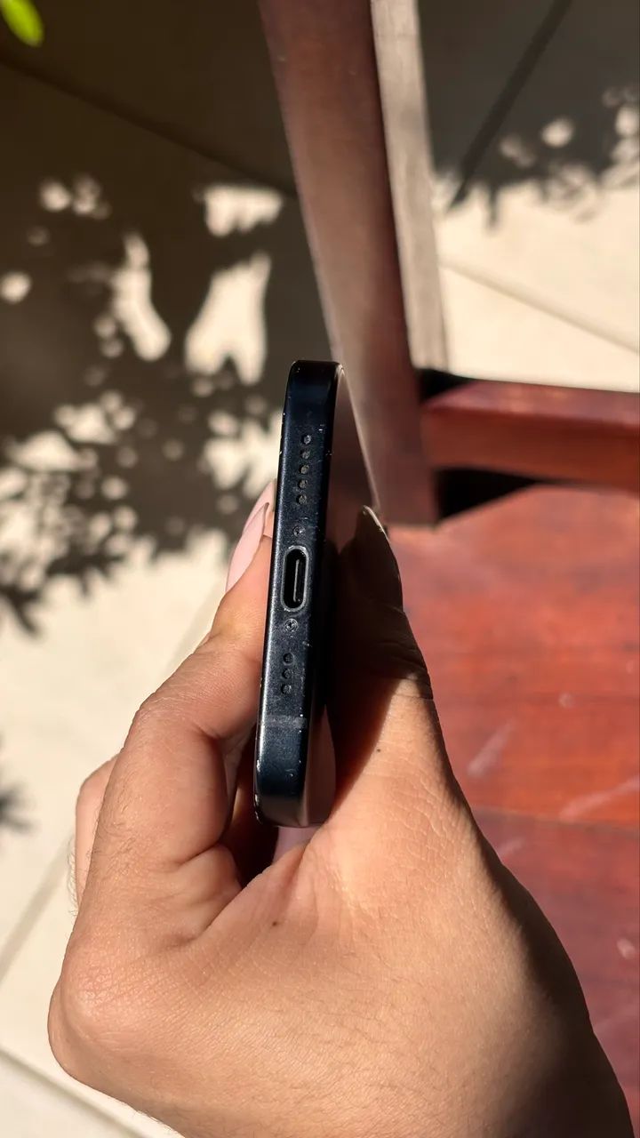 Iphone 15 preto (256GB)- USADO - Foto 5