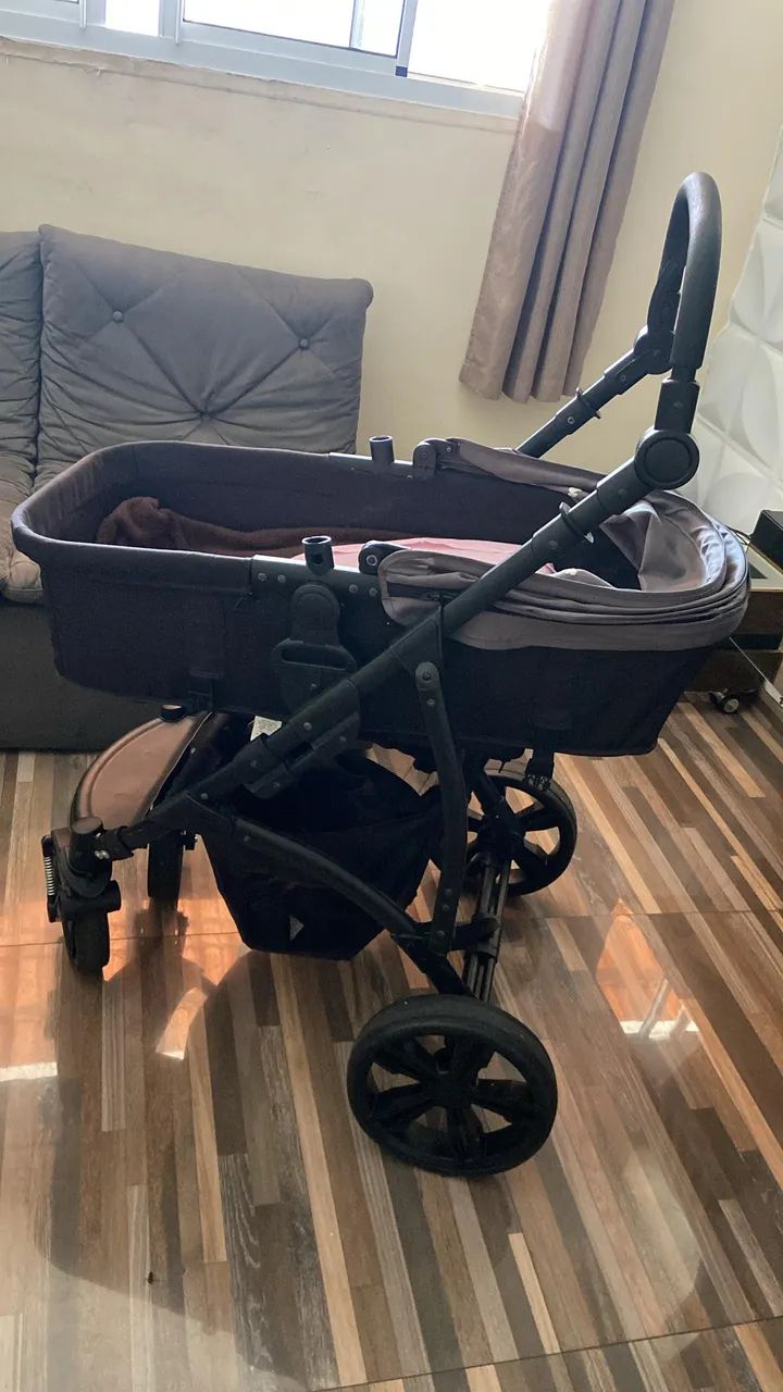 Carrinho Moisés com bebê conforto  - Foto 2